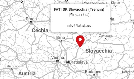FATI SK d.o.o. is opened in Trencin, Slovakia, to improve the logistics service for customers based in Eastern Europe.
